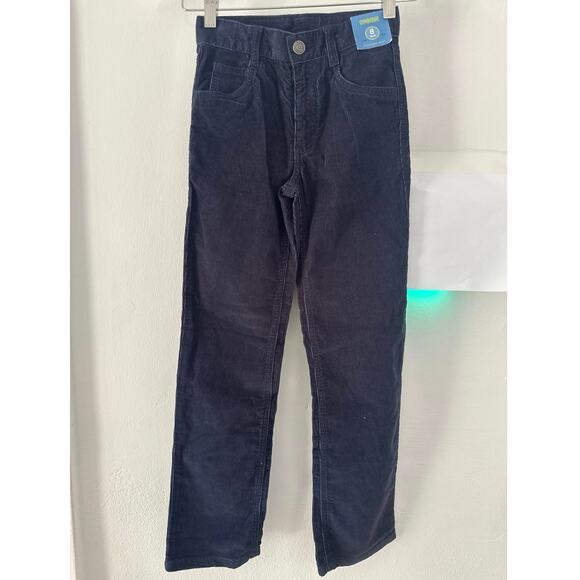 NWT Gymboree Boys Navy Corduroy Pants Cords Size8 slim Classic Fit 100% Cotton - Picture 1 of 5
